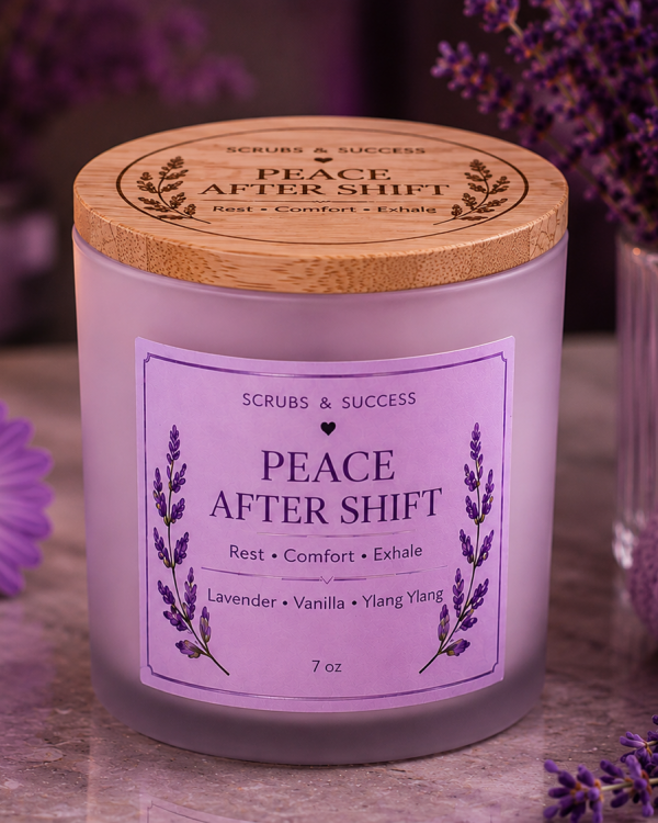 Peace After Shift Candle