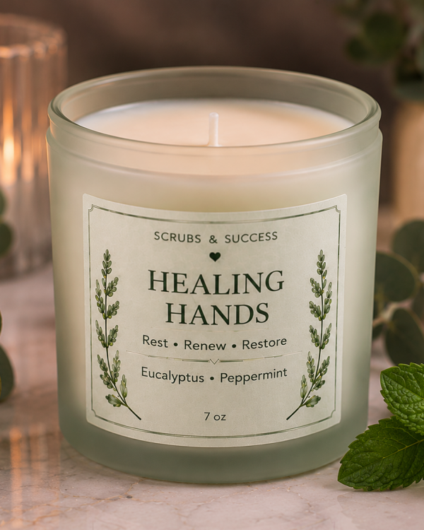 Healing Hands Candle view 2